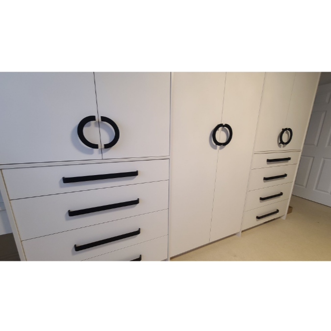 Solid Brass Half Circle Pull