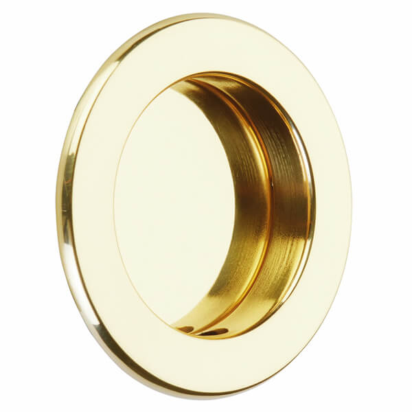 Emtek - Round Brass Flush Pull