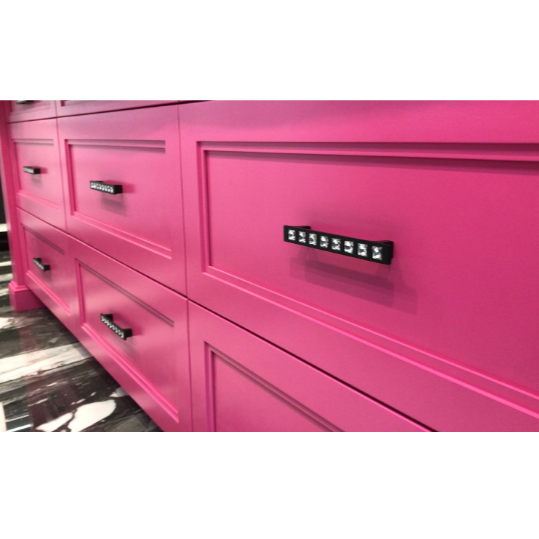 Square Crystal Handle - 491