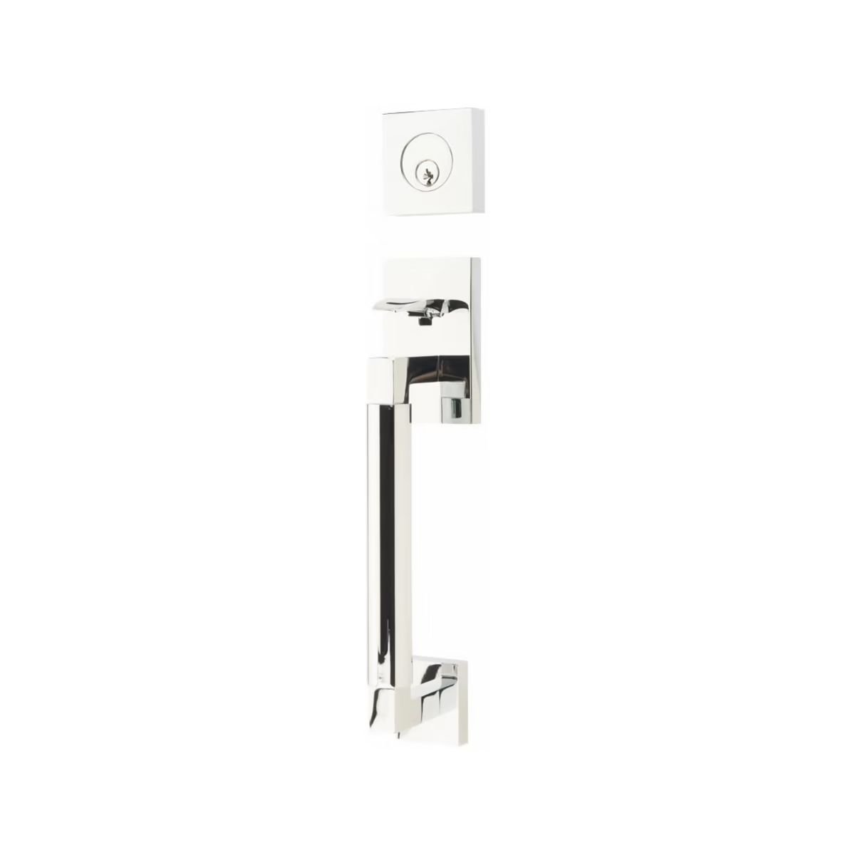 Emtek Brass Tubular Entrance Handlesets - Hercules Smooth Sectional