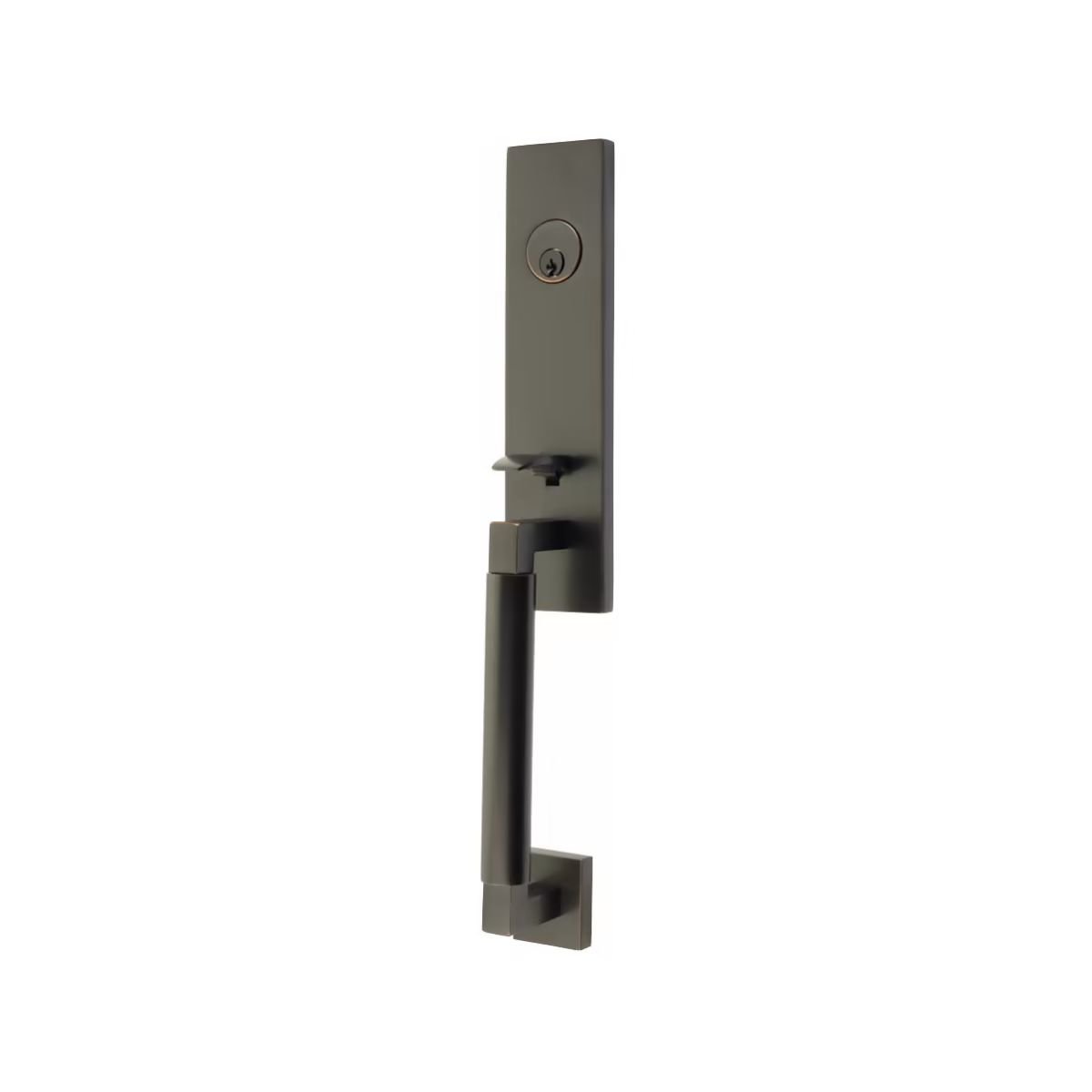 Emtek Brass Tubular Entrance Handlesets - Hercules Smooth Monolithic
