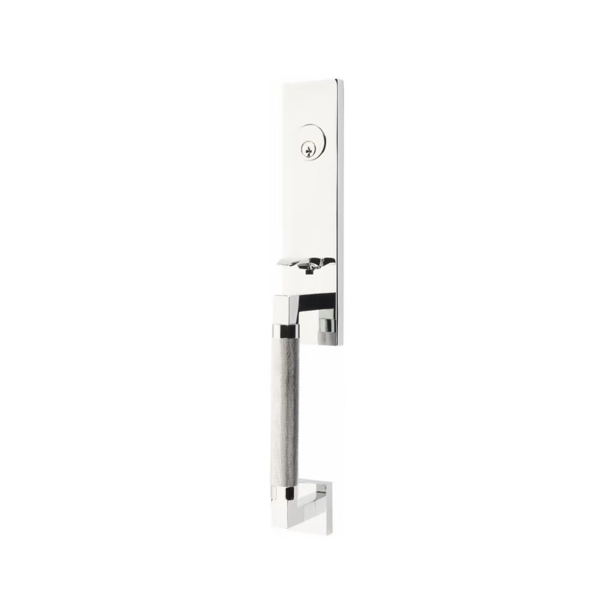 Emtek Brass Tubular Entrance Handlesets - Hercules Knurled Monolithic