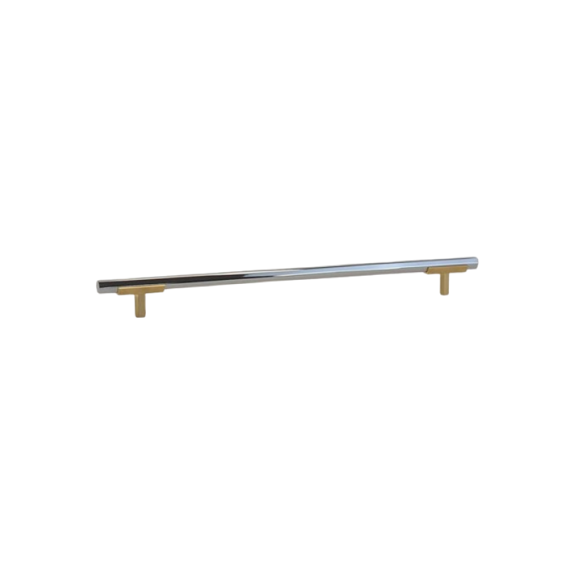 Hexagon Two Tone Appliance Pull - Brushed Gold Base 4776