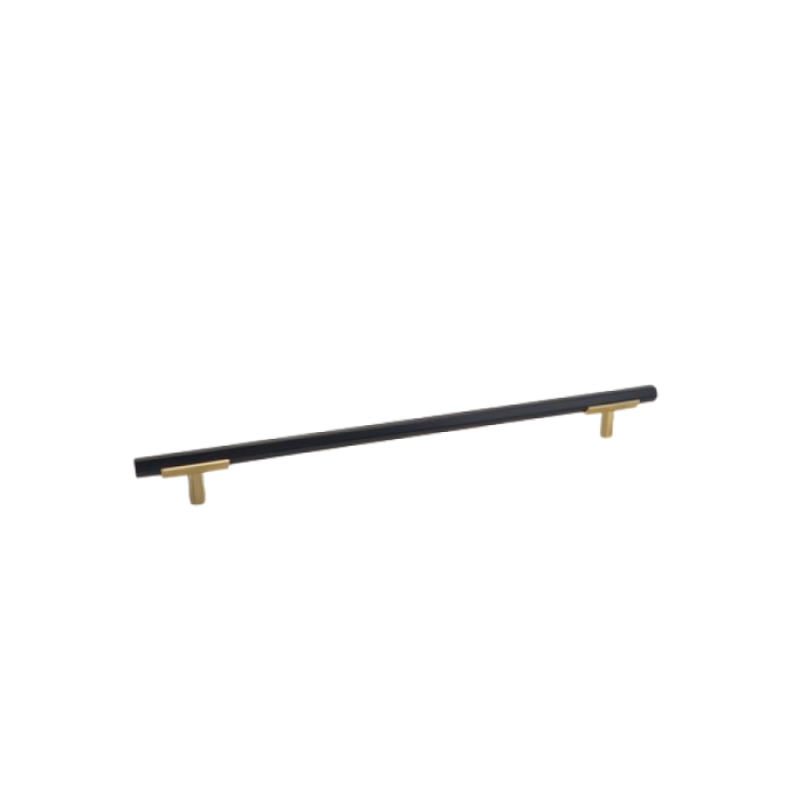 Hexagon Two Tone Appliance Pull - Brushed Gold Base 4776