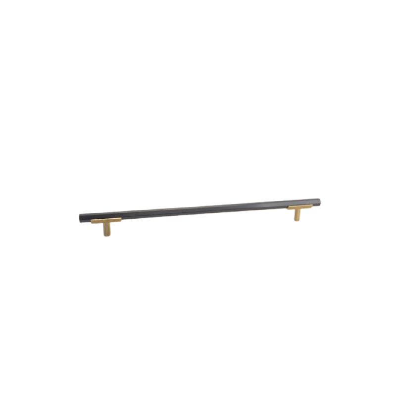 Hexagon Two Tone Appliance Pull - Brushed Gold Base 4776
