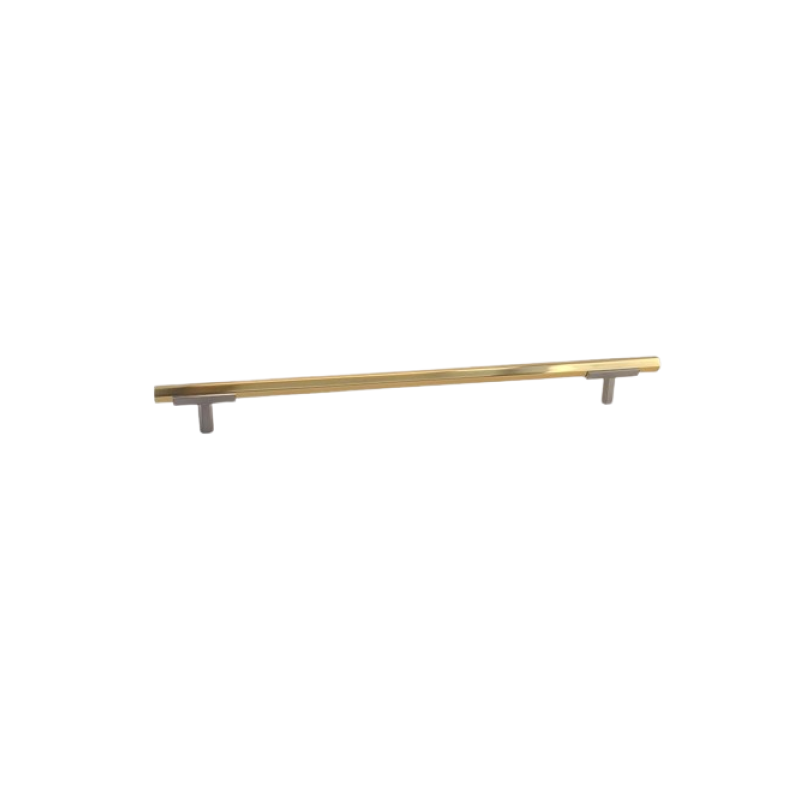 Hexagon Two Tone Appliance Pull - Brushed Nickel Base 4776