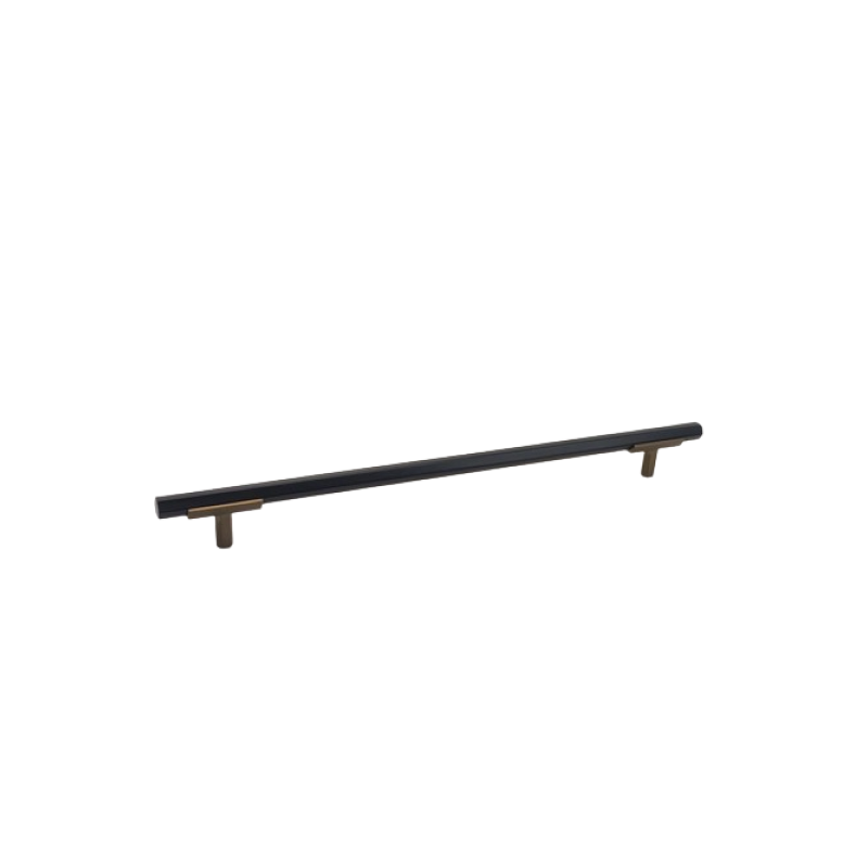 Hexagon Two Tone Appliance Pull - Champagne Bronze Base 4776