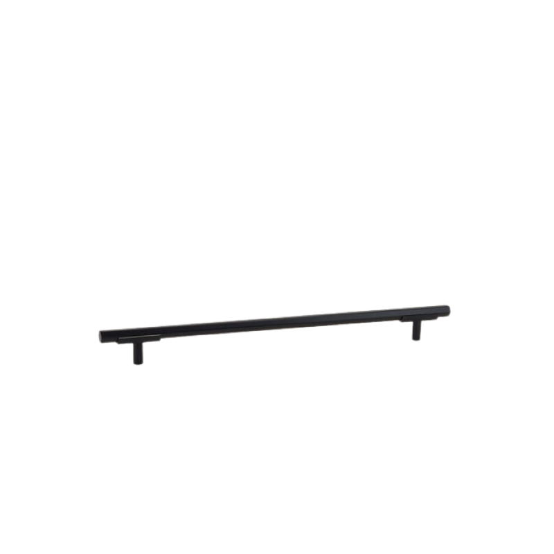 Hexagon Two Tone Appliance Pull - Matte Black Base 4776