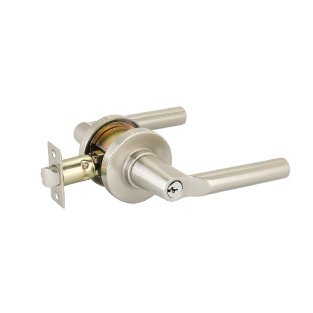 Emtek Modern Brass Key In Entrance Locksets - Disk Rosette With Hercules Lever