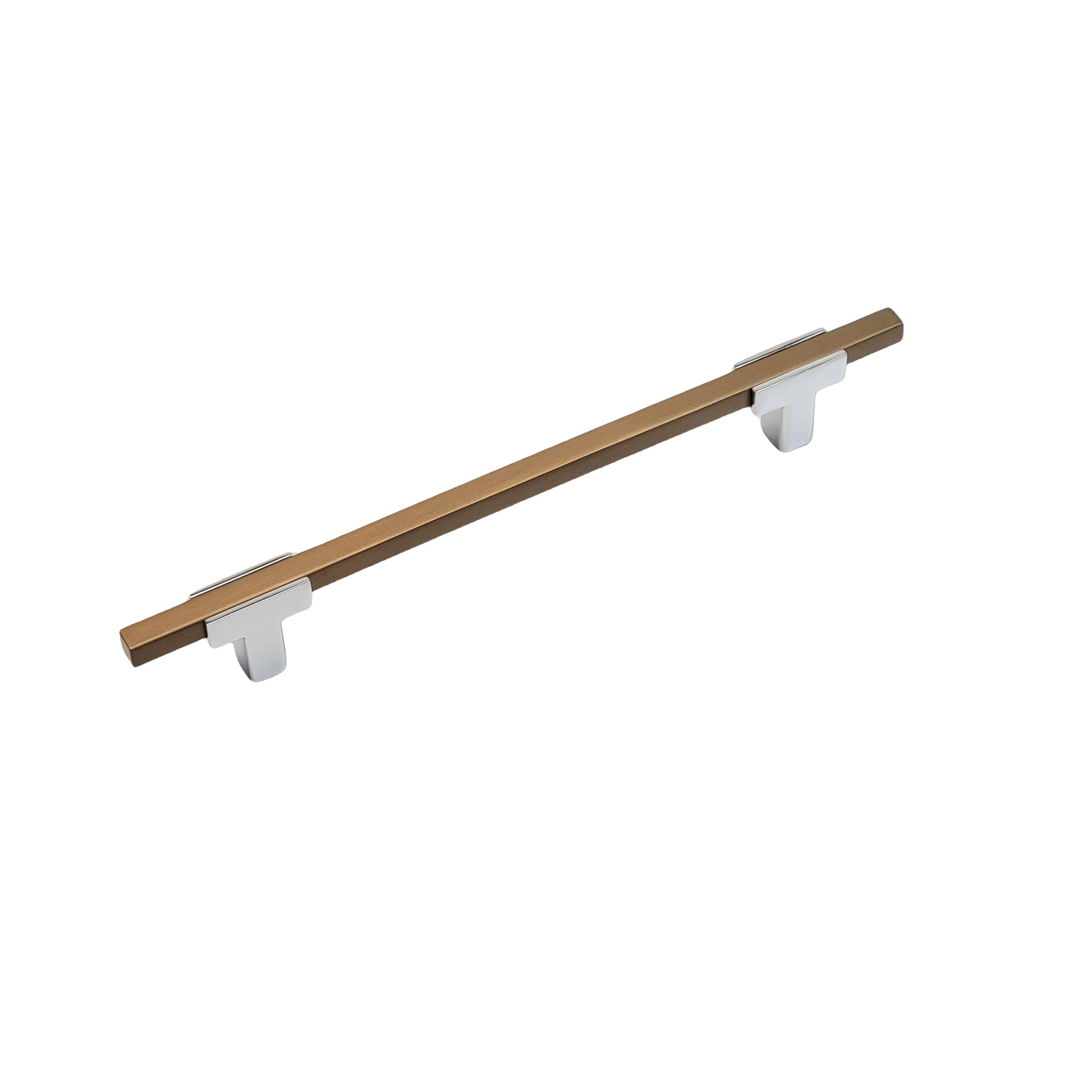 778 - Chrome stems with champagne Bronze bar, available in all mentioned sizes.