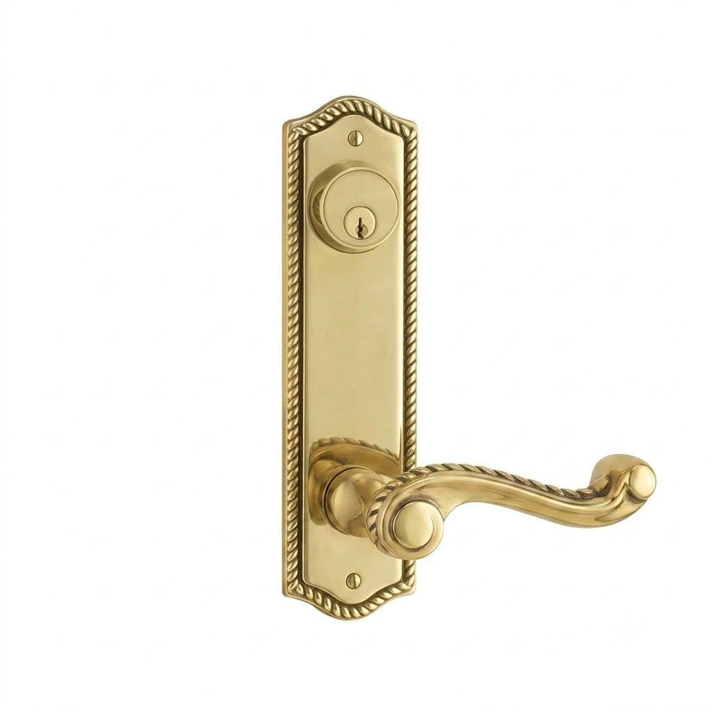 Rope Keyed 5-1/2" C-to-C Sideplate Lock - Levers