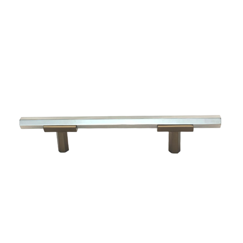 Two Tone T-Bar Hex Handle - Champagne Bronze Base 776