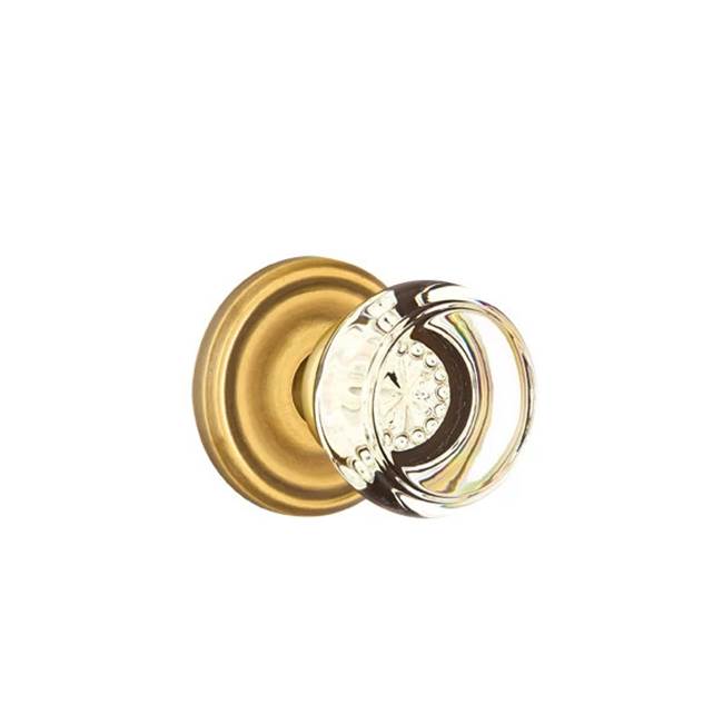 Emtek Door Handle - Georgetown Glass Knob, Regular Rosette