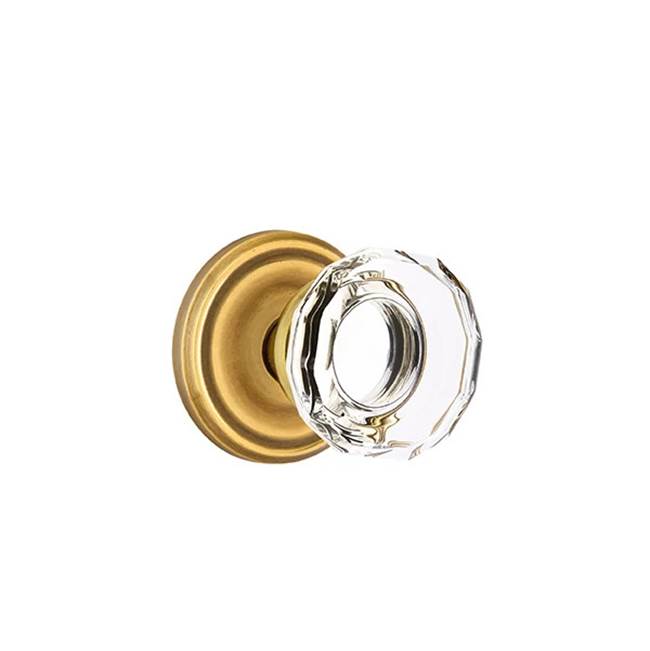 Emtek Door Handle - Lowell Glass Knob, Regular Rosette