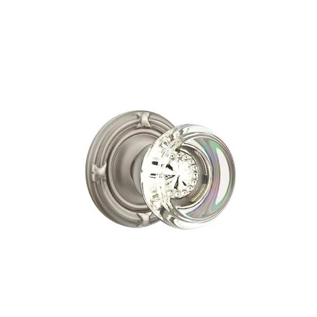 Emtek Door Handle - Georgetown Glass Knob, Ribbon & Reed Rosette