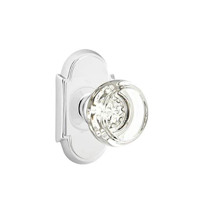 Emtek Door Handle - Georgetown Glass Knob, #8 Rosette