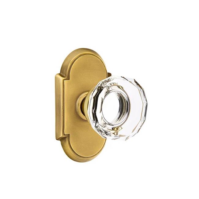 Emtek Door Handle - Lowell Glass Knob, #8 Rosette