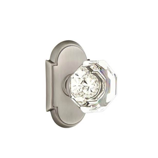 Emtek Door Handle - Old Town Glass Knob, #8 Rosette