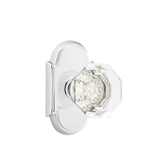 Emtek Door Handle - Old Town Glass Knob, #8 Rosette