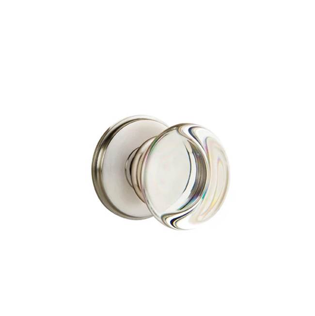 Emtek Door Handle - Providence Glass Knob, Watford Rosette