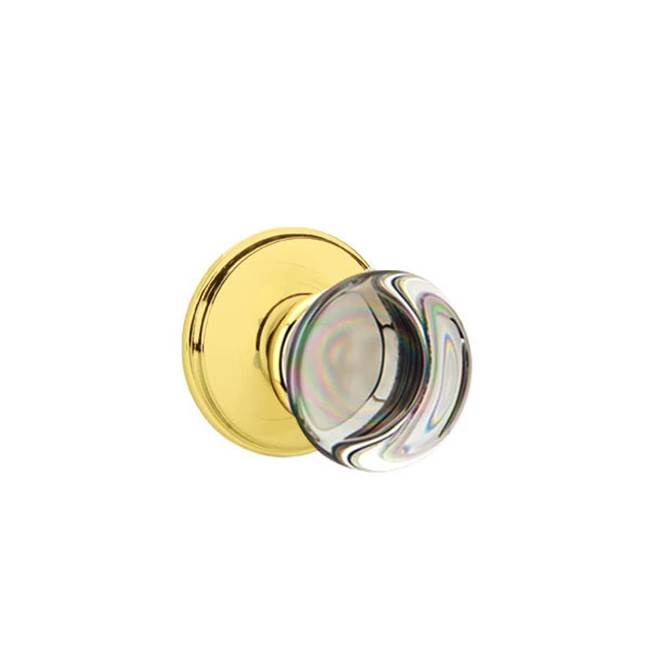Emtek Door Handle - Providence Glass Knob, Watford Rosette