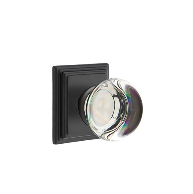 Emtek Door Handle - Providence Glass Knob, Wilshire Rosette