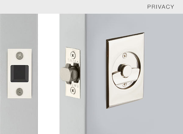 Emtek Rectangular Pocket Door Tubular Locks