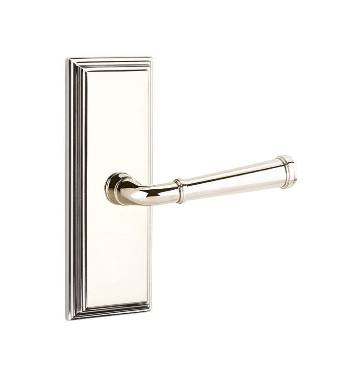 Emtek Door Handle - Merrimack Lever 7" Wilshire Sideplate