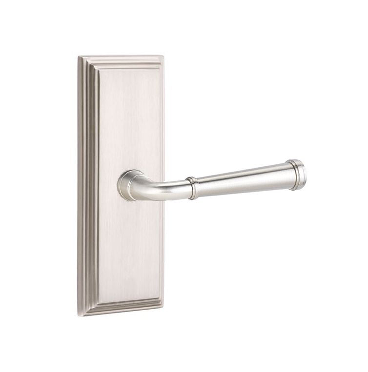 Emtek Door Handle - Merrimack Lever 7" Wilshire Sideplate