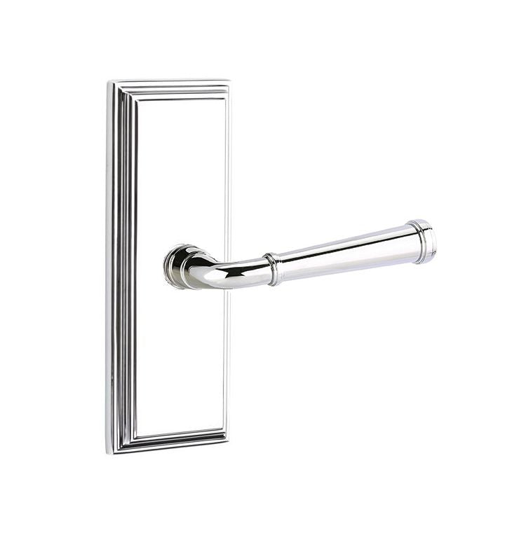 Emtek Door Handle - Merrimack Lever 7" Wilshire Sideplate