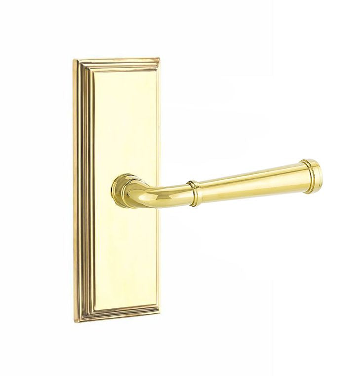 Emtek Door Handle - Merrimack Lever 7" Wilshire Sideplate