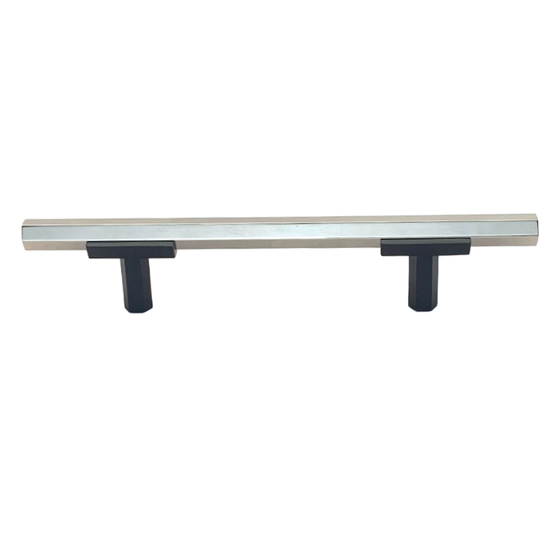 Two Tone T-Bar Hex Handle - Matte Black Base 776