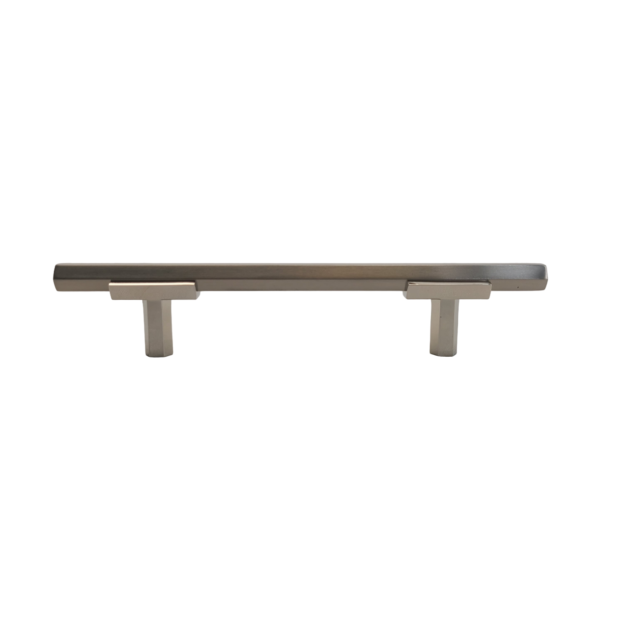 Two Tone T-Bar Hex Handle - Polished Nickel Base 776