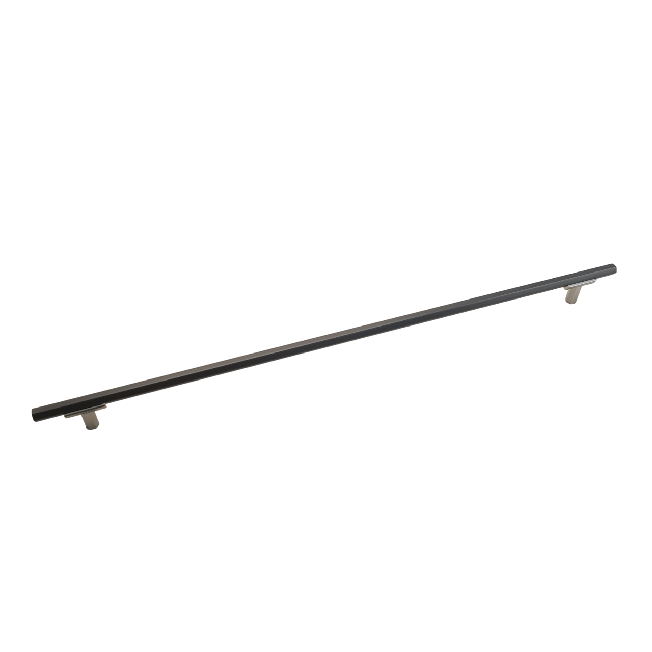 Two Tone T-Bar Hex Handle - Polished Nickel Base 776