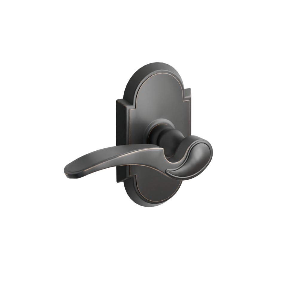 Emtek Door Handle - Coventry Lever #8 Rosette - Designer Brass