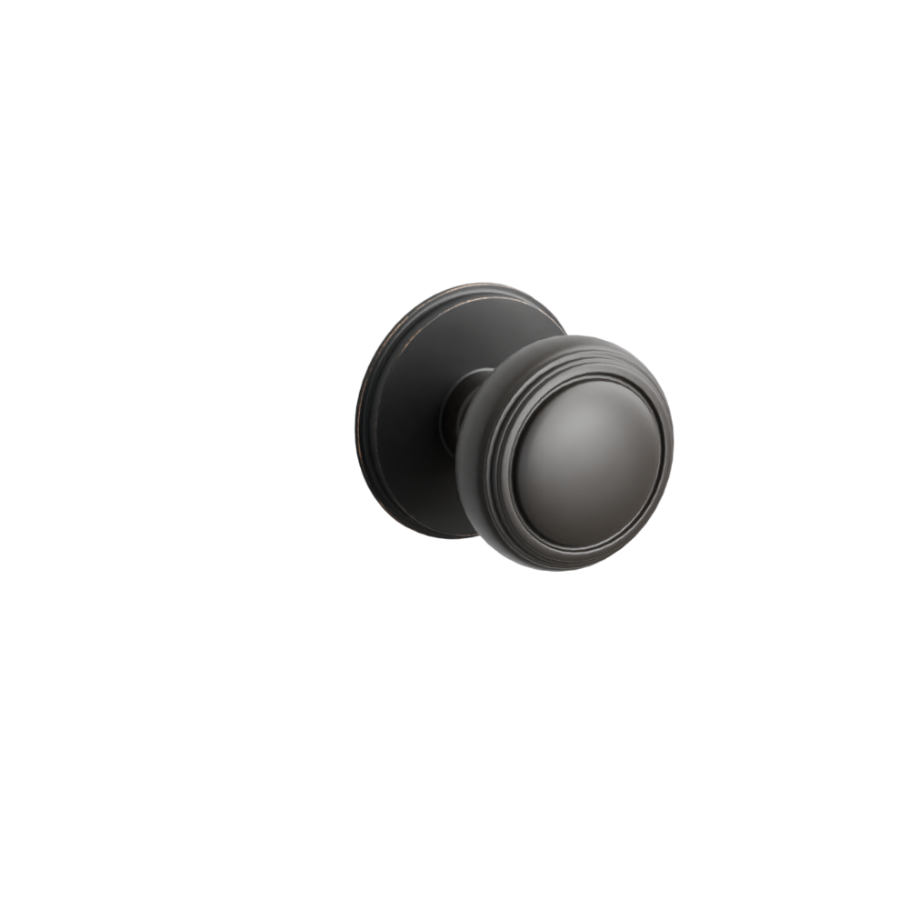 Emtek Door Handle - Norwich Knob Watford Rosette - Classic Brass