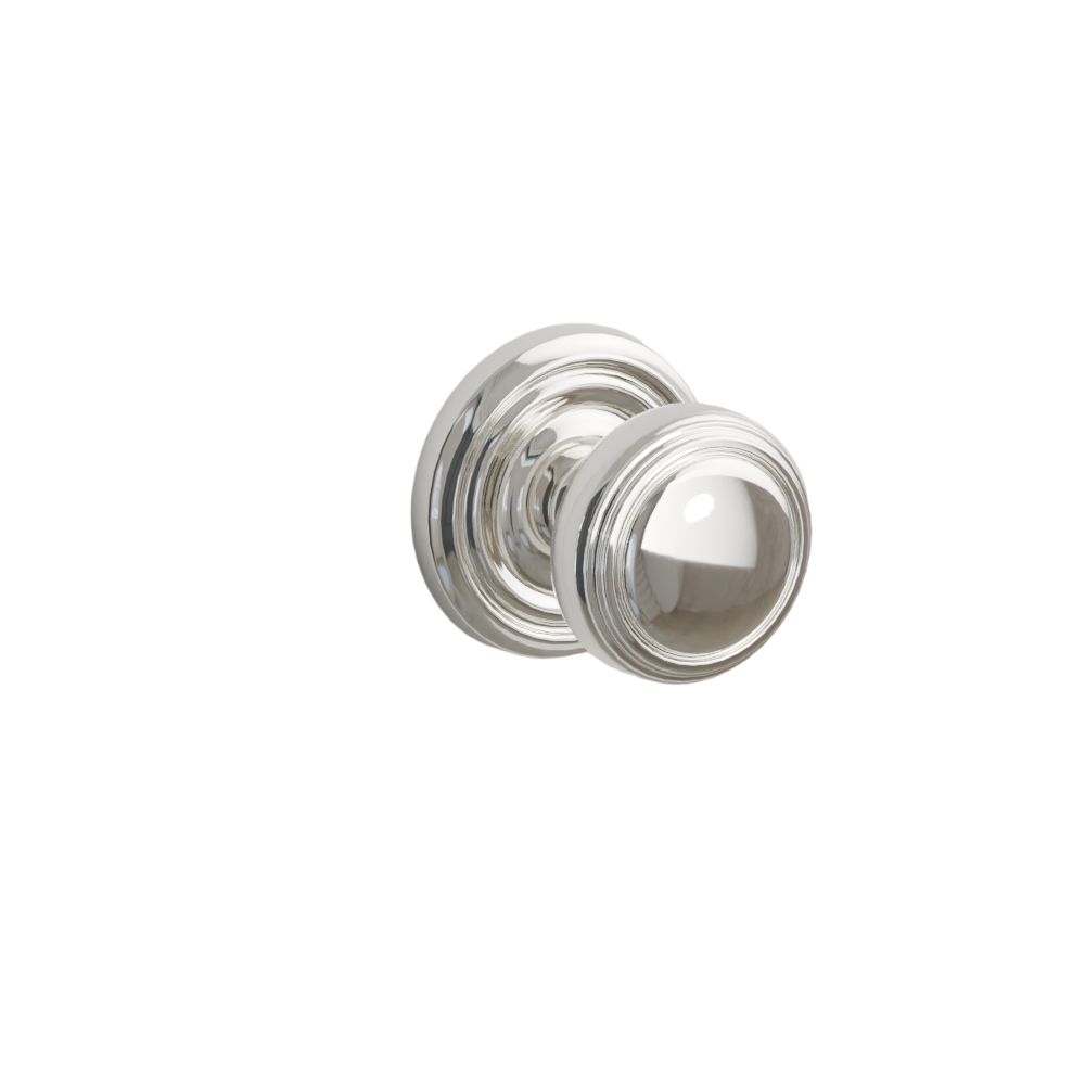 Emtek Door Handle - Norwich Knob Regular Rosette - Classic Brass