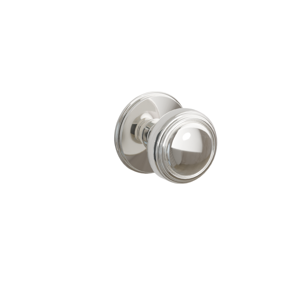 Emtek Door Handle - Norwich Knob Watford Rosette - Classic Brass