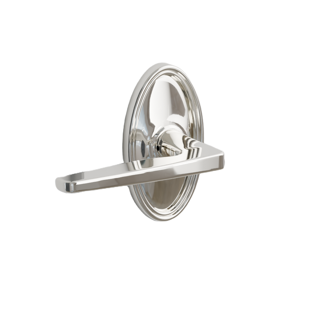 Emtek Hermes Lever with Oval Rosette