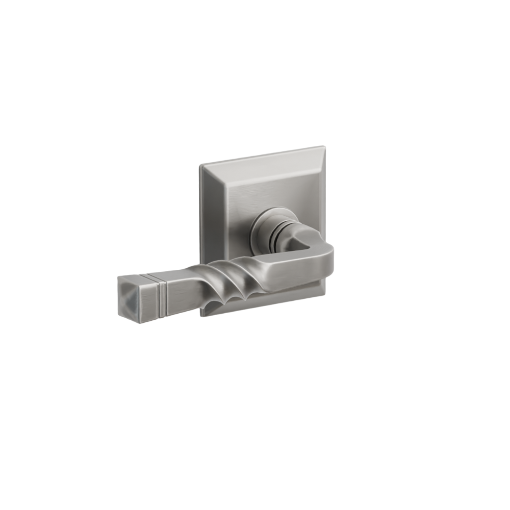 Emtek Door Handle - Santa Fe Lever Quincy Rosette - Designer Brass