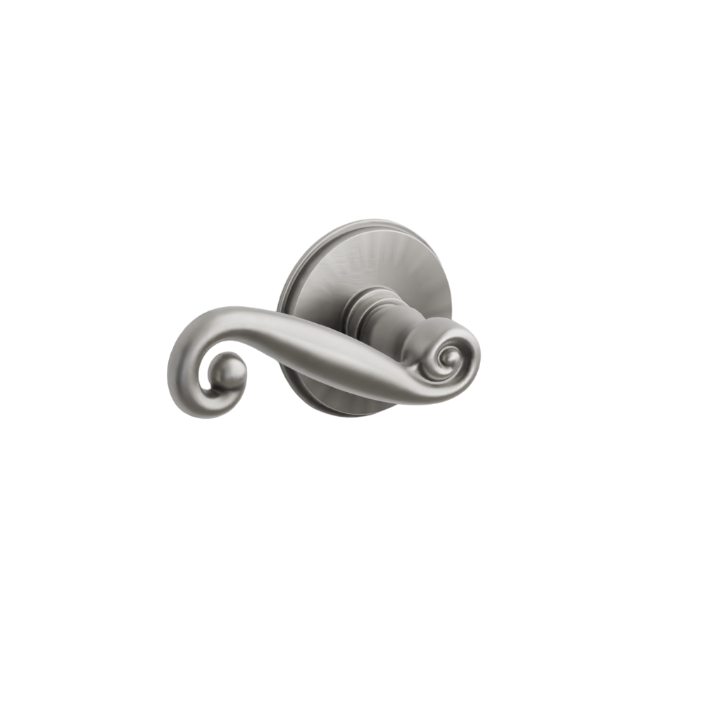 Emtek Door Handle - Rustic Lever Watford Rosette - Designer Brass