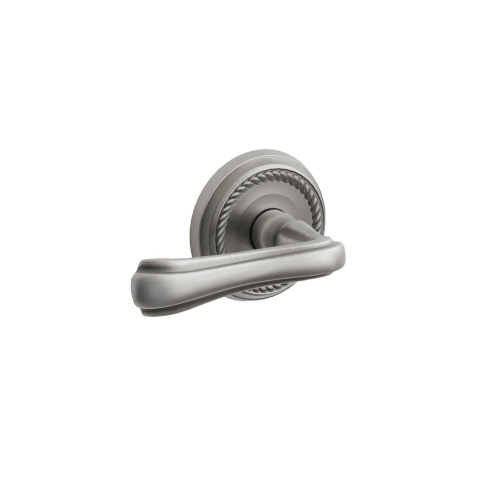 Emtek Door Handle - Wembley Lever Rope Rosette - Designer Brass