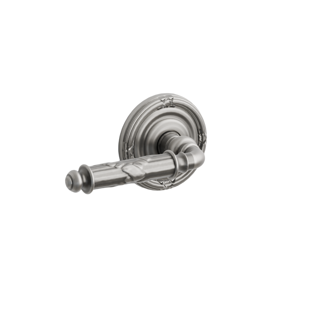Emtek Door Handle - Ribbon & Reed Lever Ribbon & Reed Rosette - Designer Brass