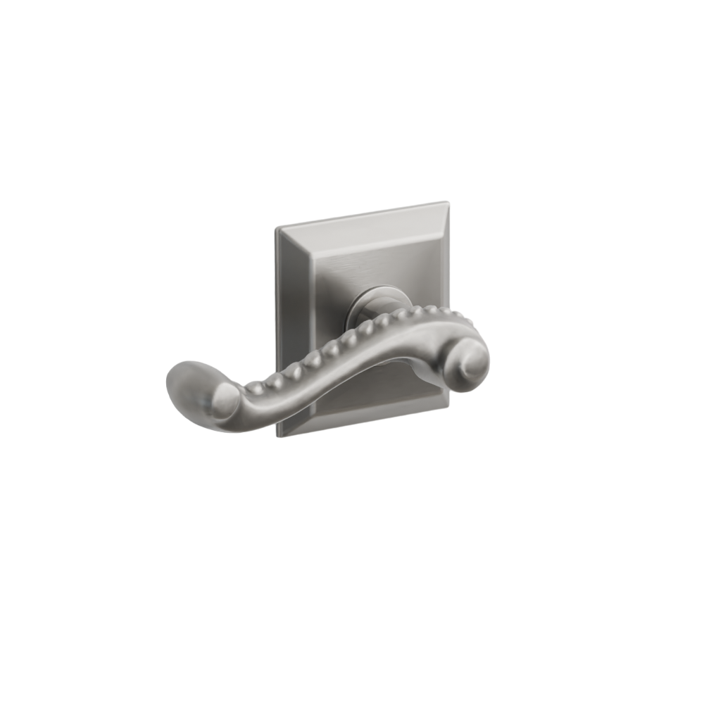 Emtek Door Handle - Rope Lever Quincy Rosette - Designer Brass