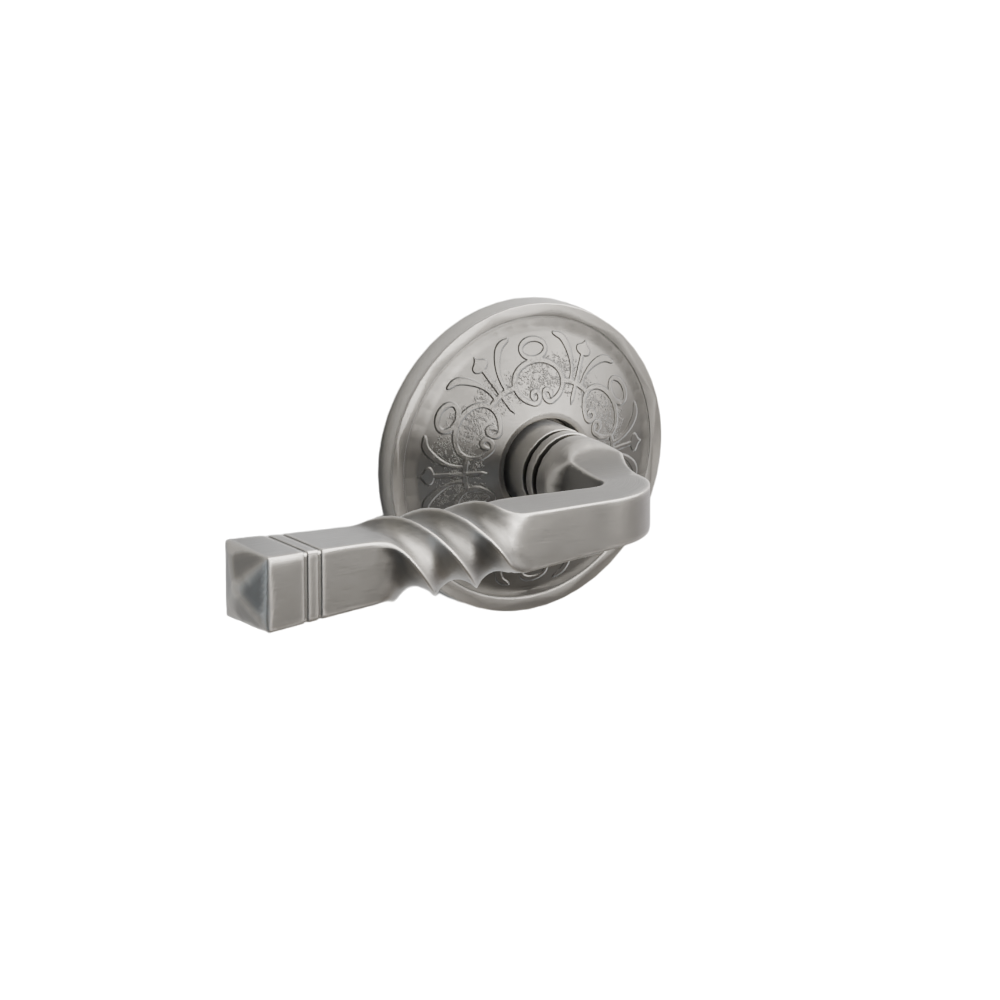 Emtek Door Handle - Santa Fe Lever Lancaster Rosette - Designer Brass