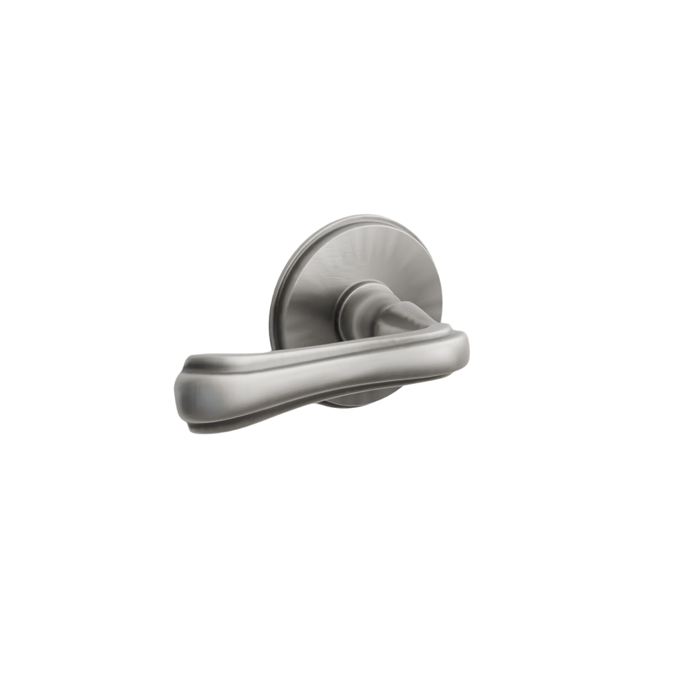 Emtek Door Handle - Wembley Lever Watford Rosette - Designer Brass