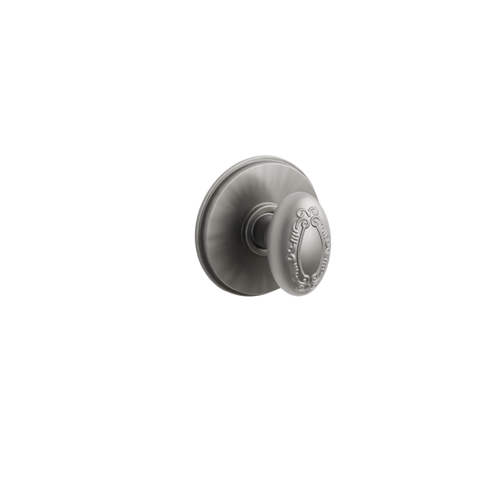 Emtek Door Handle - Victoria Knob Watford Rosette - Designer Brass