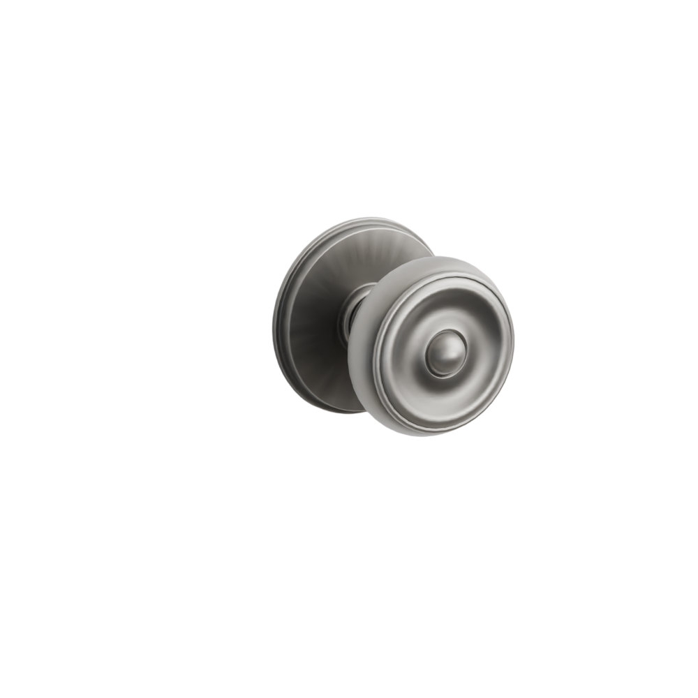 Emtek Door Handle - Waverly Knob Watford Rosette - Classic Brass