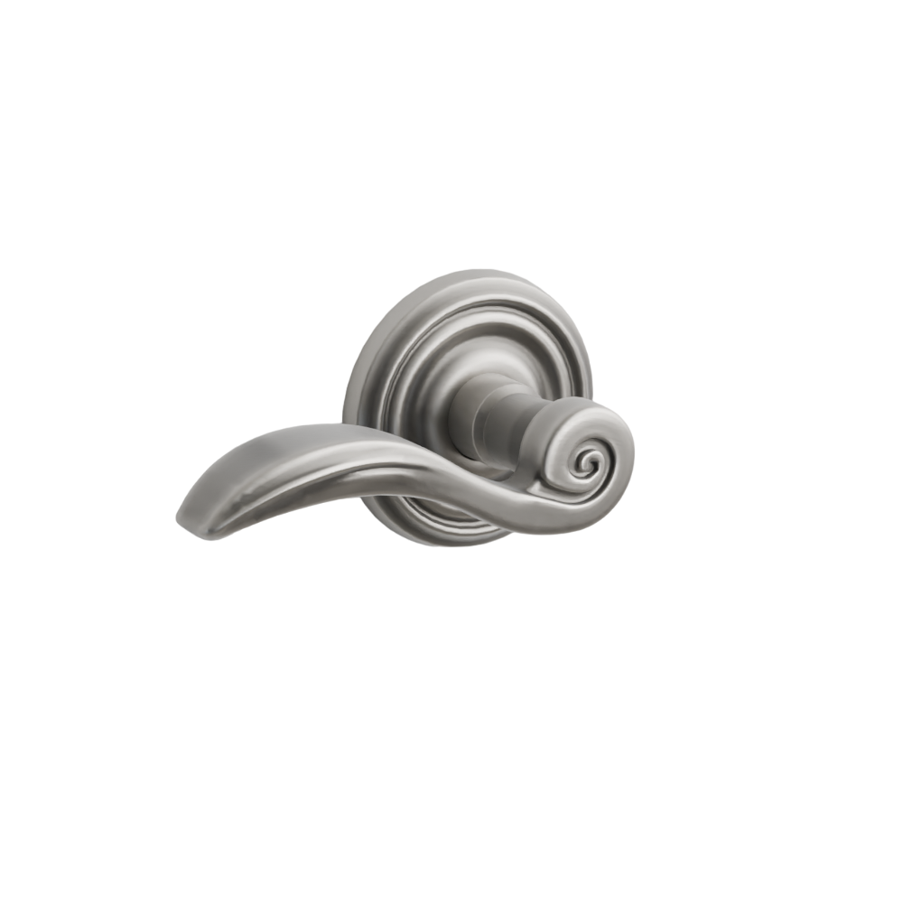 Emtek Door Handle - Elan Lever Regular Rosette - Designer Brass