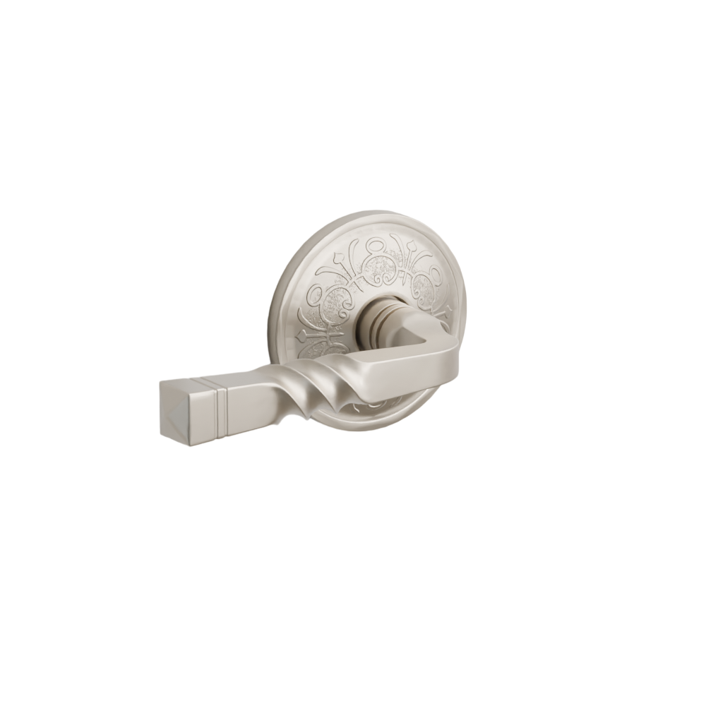 Emtek Door Handle - Santa Fe Lever Lancaster Rosette - Designer Brass